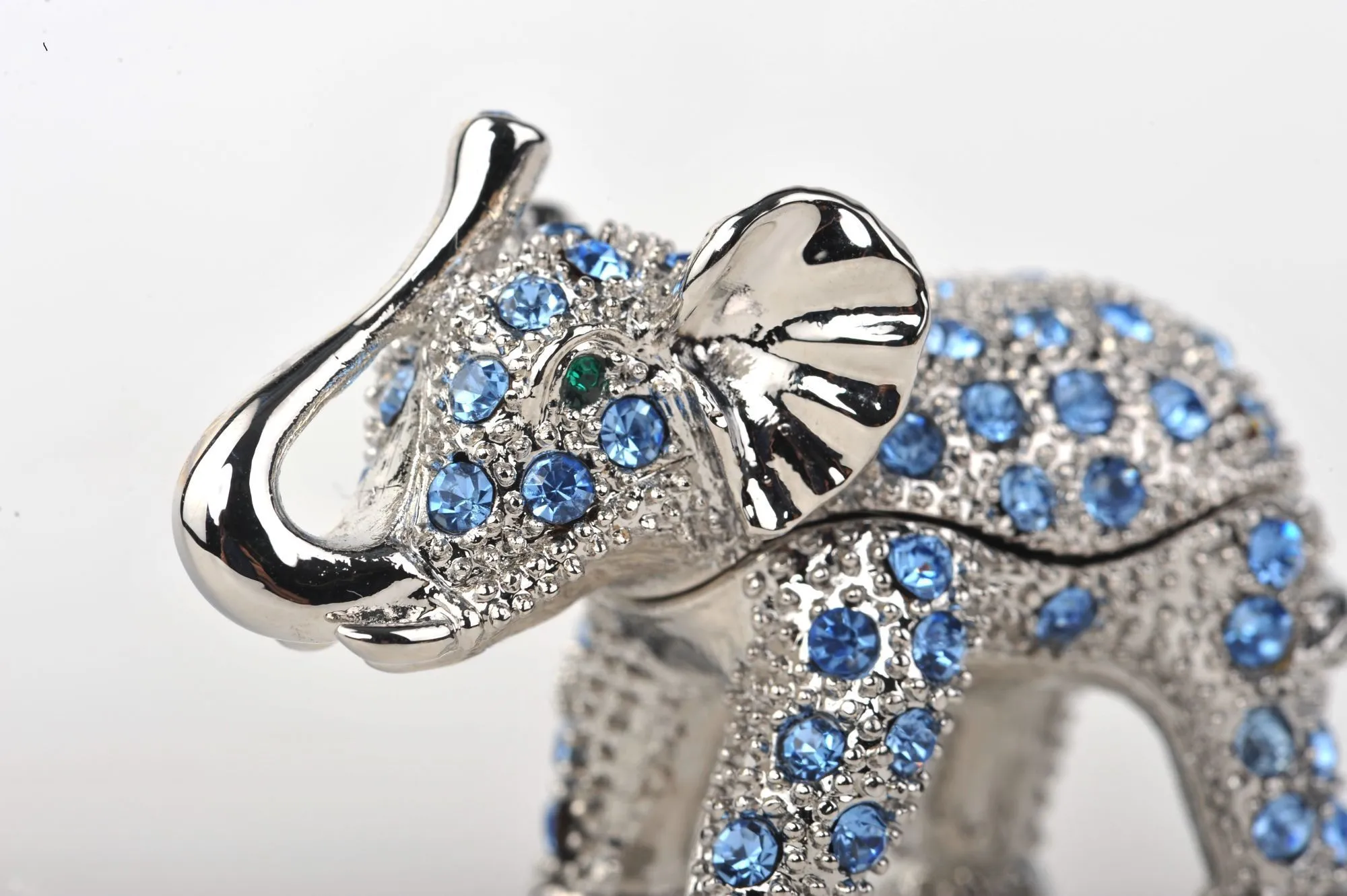Silver & Blue Elephant