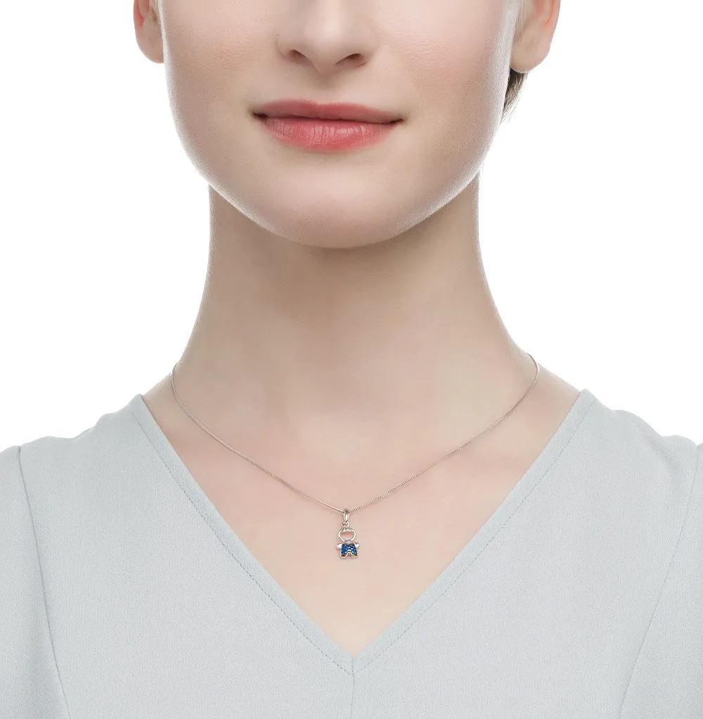 SOKOLOV - Little Boy Charm - Sterling Silver 925 With CZ, Blue