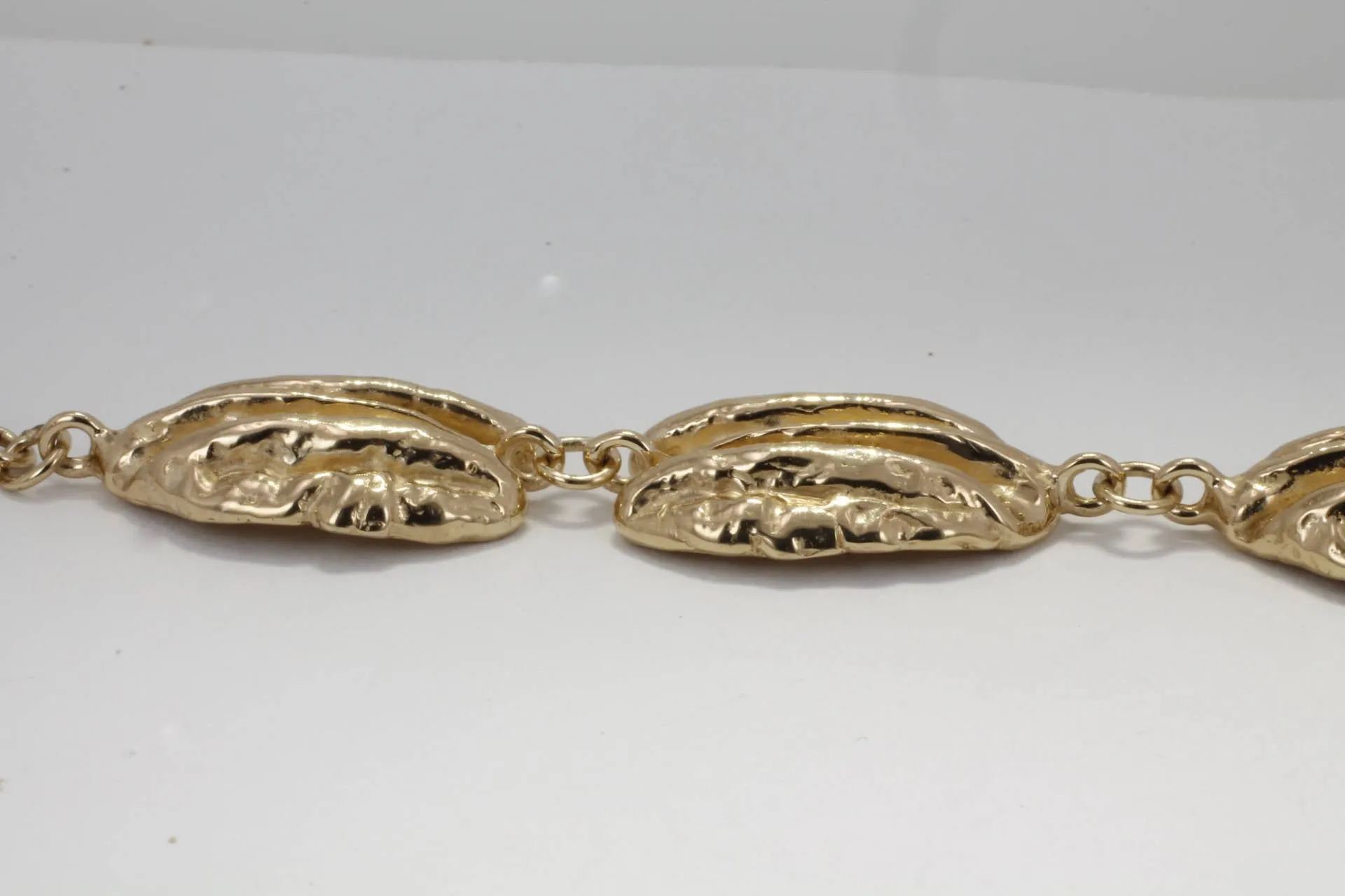 Solid 14kt Gold Pecan Bracelet for Pecan Grower