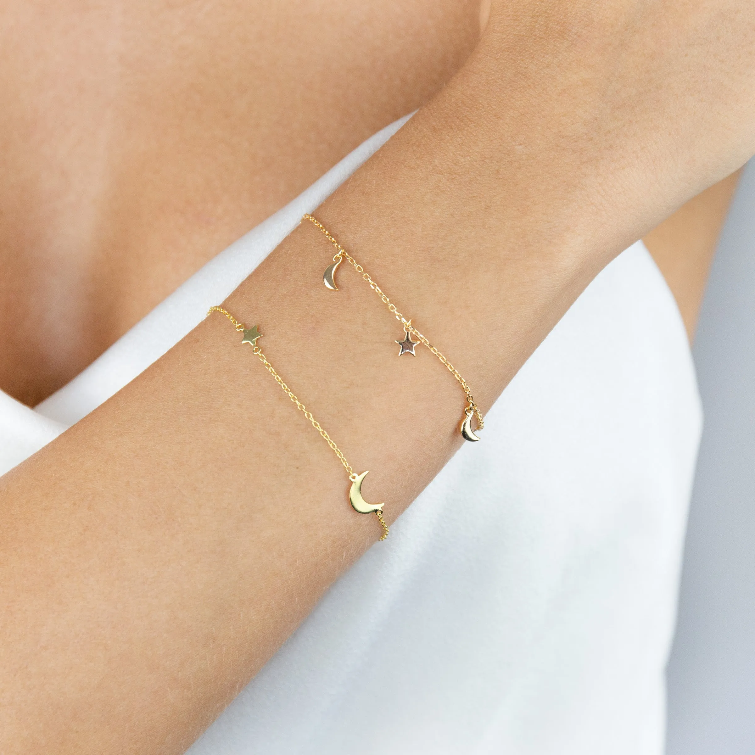 Solid Celestial Charms Bracelet