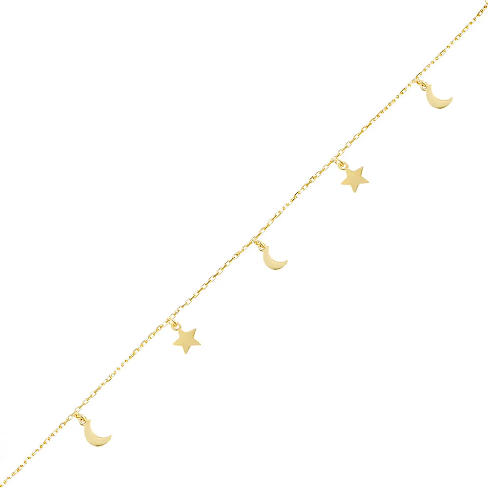 Solid Celestial Charms Bracelet