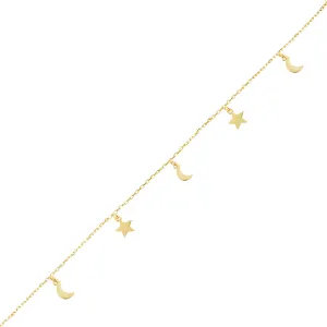 Solid Celestial Charms Bracelet