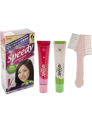 Solstice, Bigen, Speedy With Brush, #6 Medium Brown