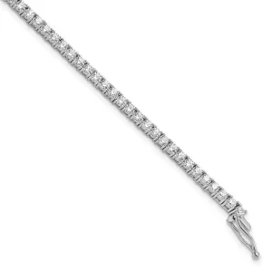 Sterling Silver CZ 7in Bracelet
