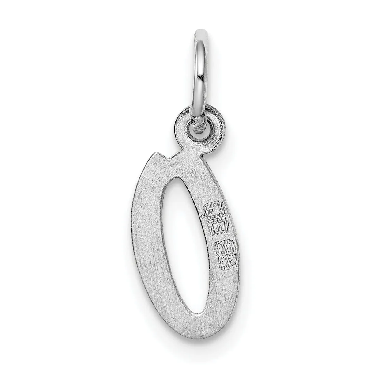 Sterling Silver Small Initial O Charm