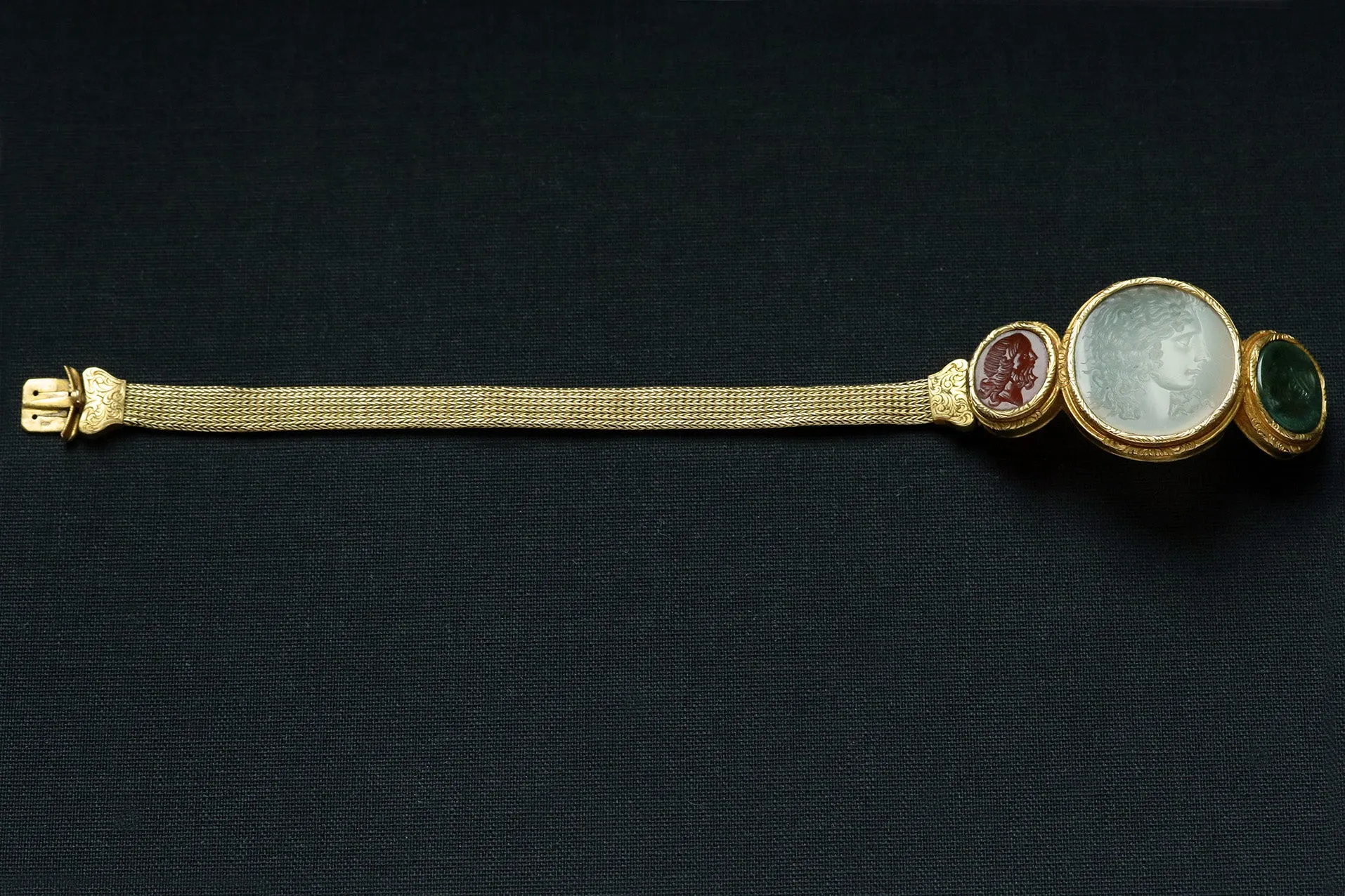 Strozzi Medusa Intaglio Gold Bracelet