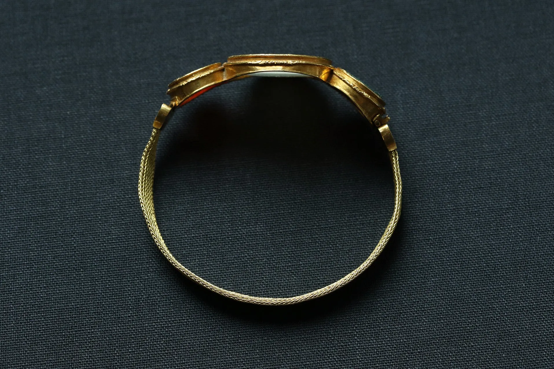 Strozzi Medusa Intaglio Gold Bracelet