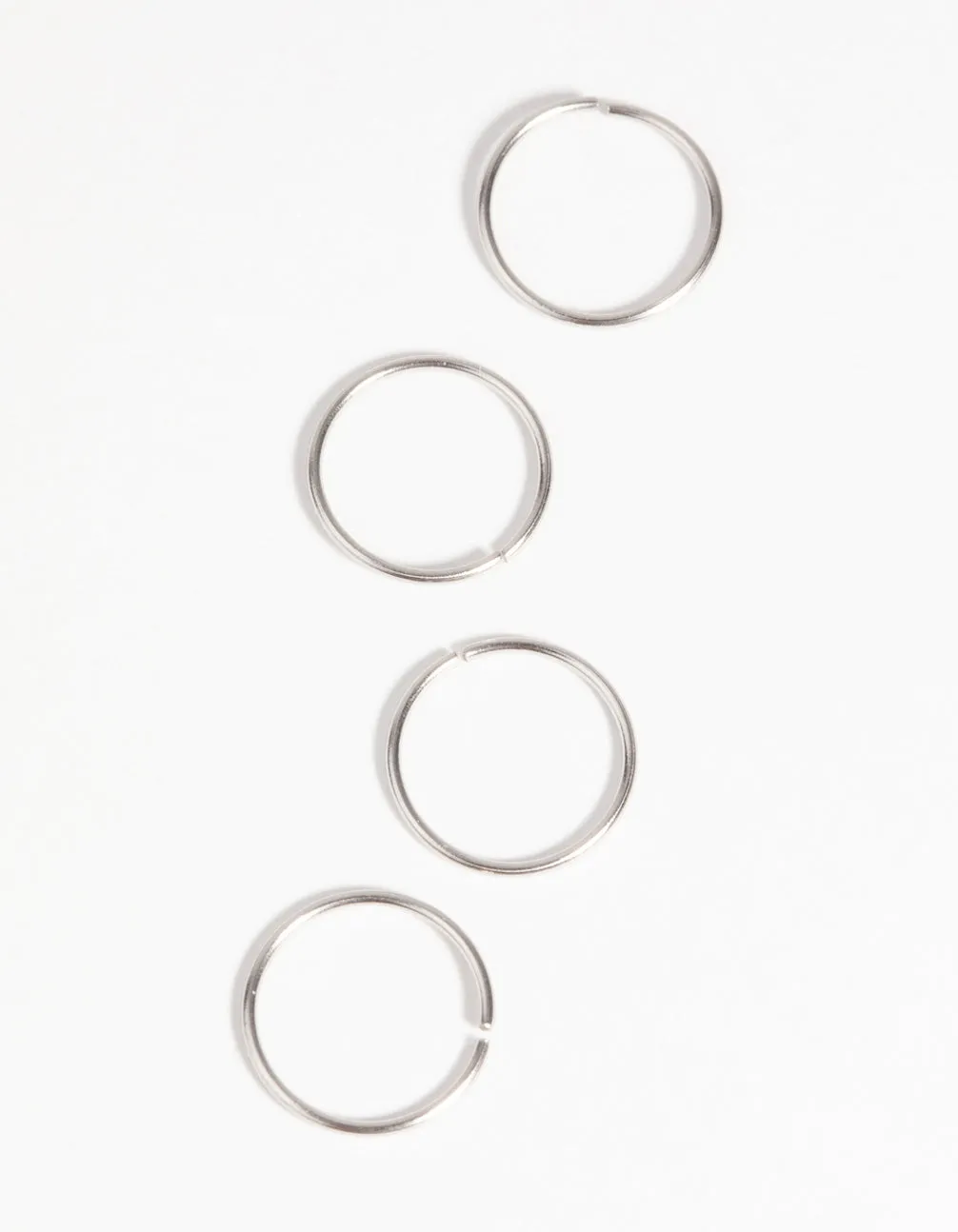 Surgical Steel Nose Ring 4-Pack