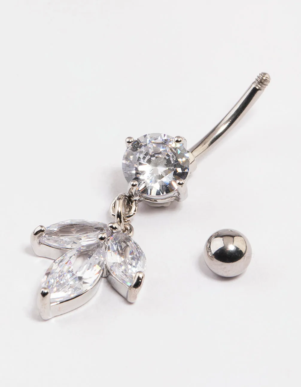 Surgical Steel Petal Drop Belly Ring