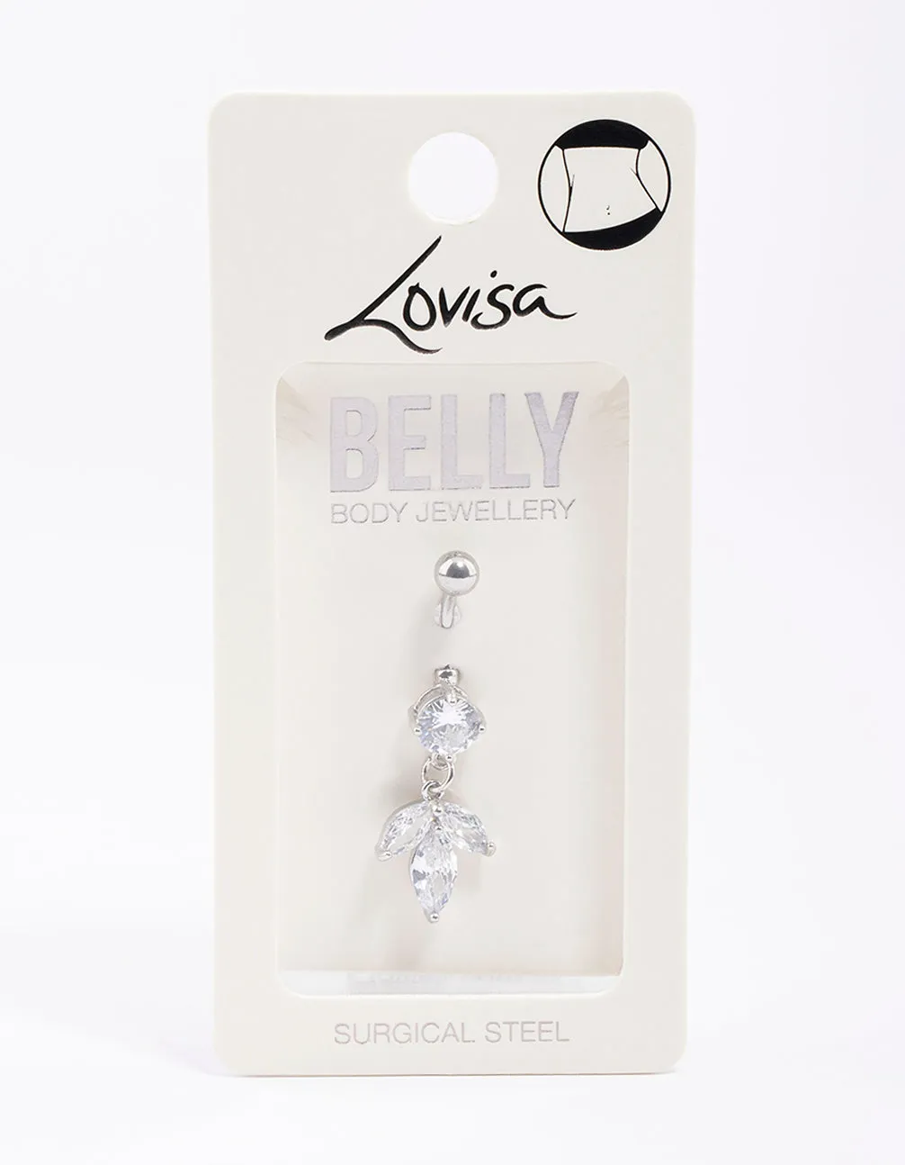 Surgical Steel Petal Drop Belly Ring
