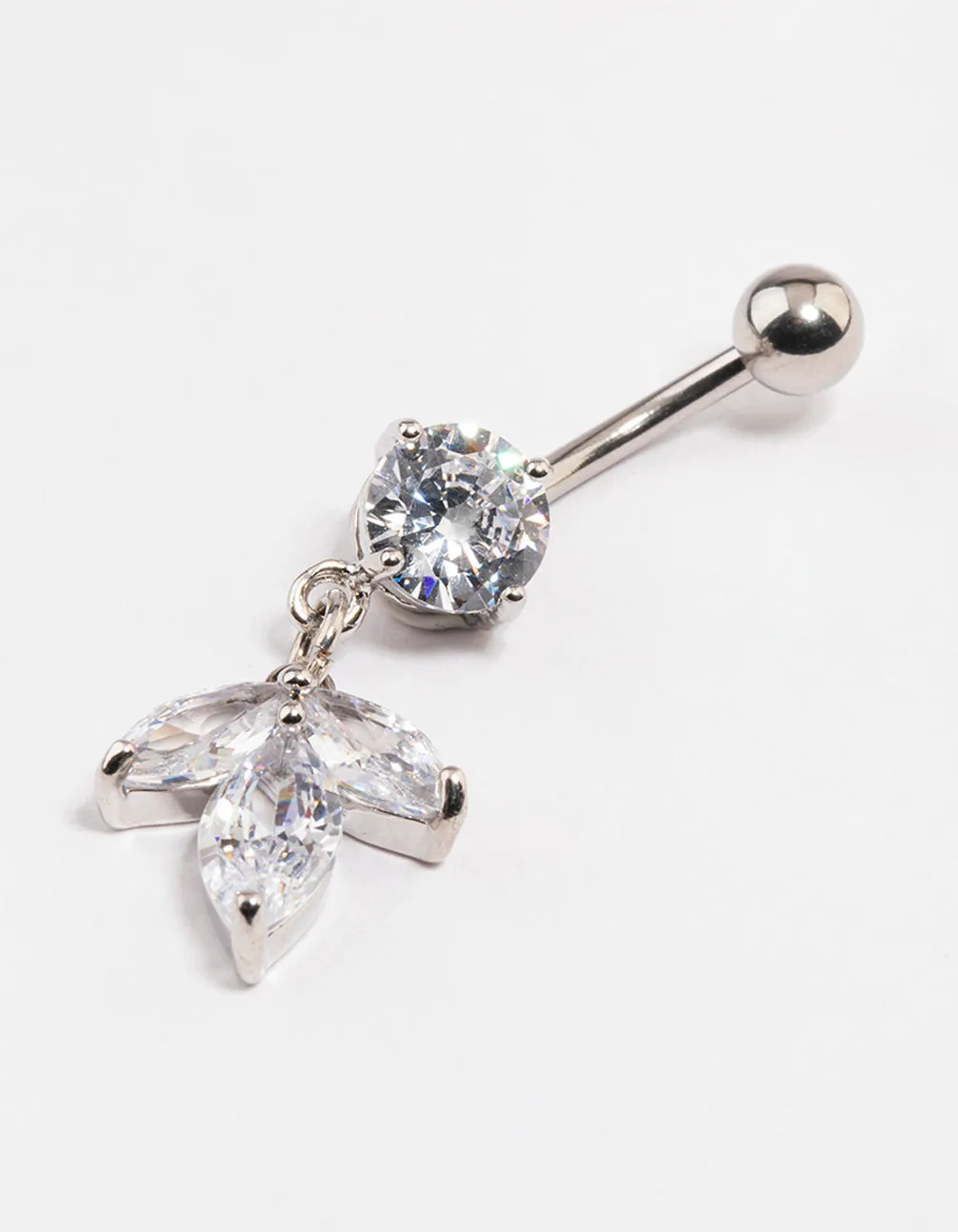 Surgical Steel Petal Drop Belly Ring