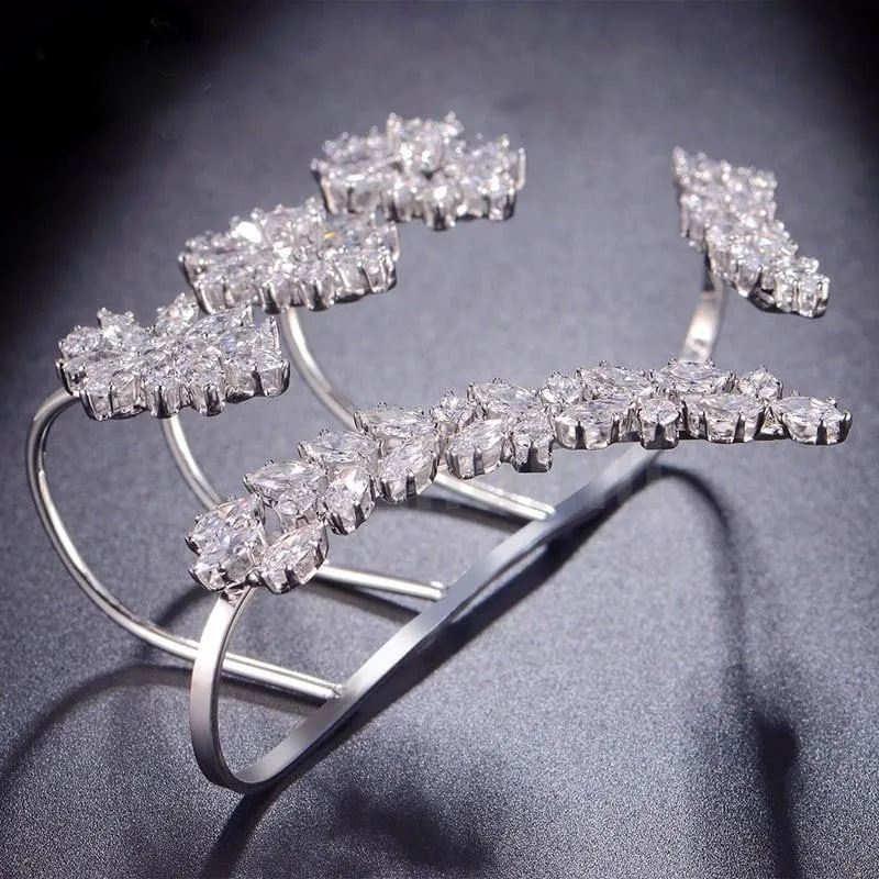 Swiss Zircon Hand Accessory or Knuckle Rings