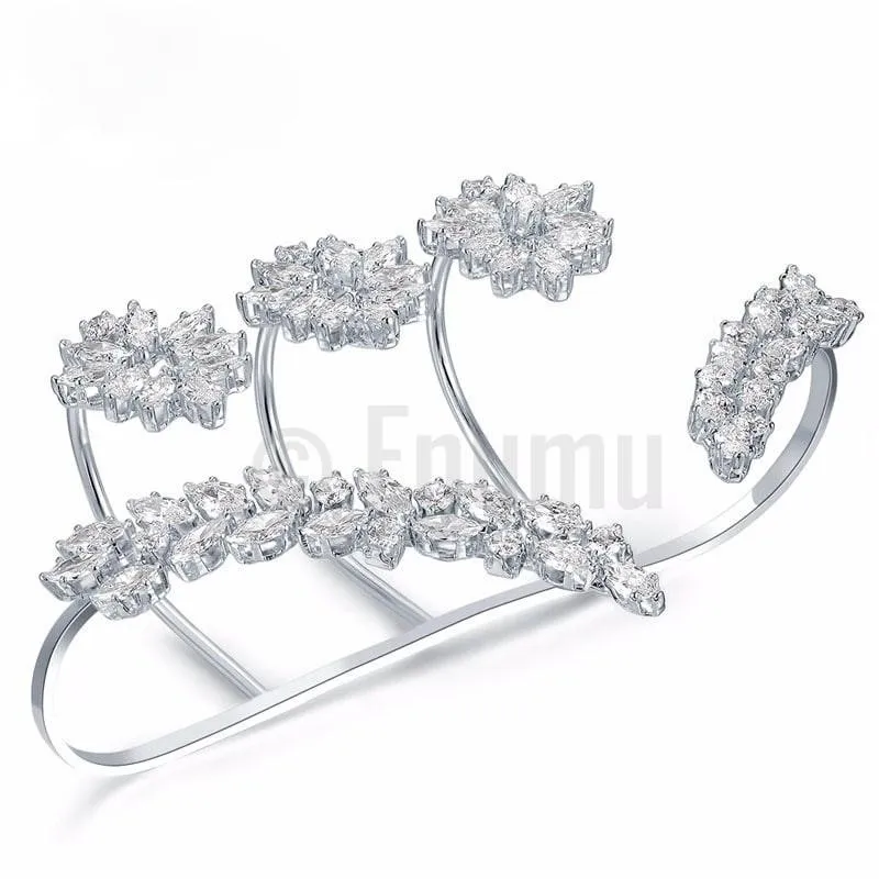 Swiss Zircon Hand Accessory or Knuckle Rings