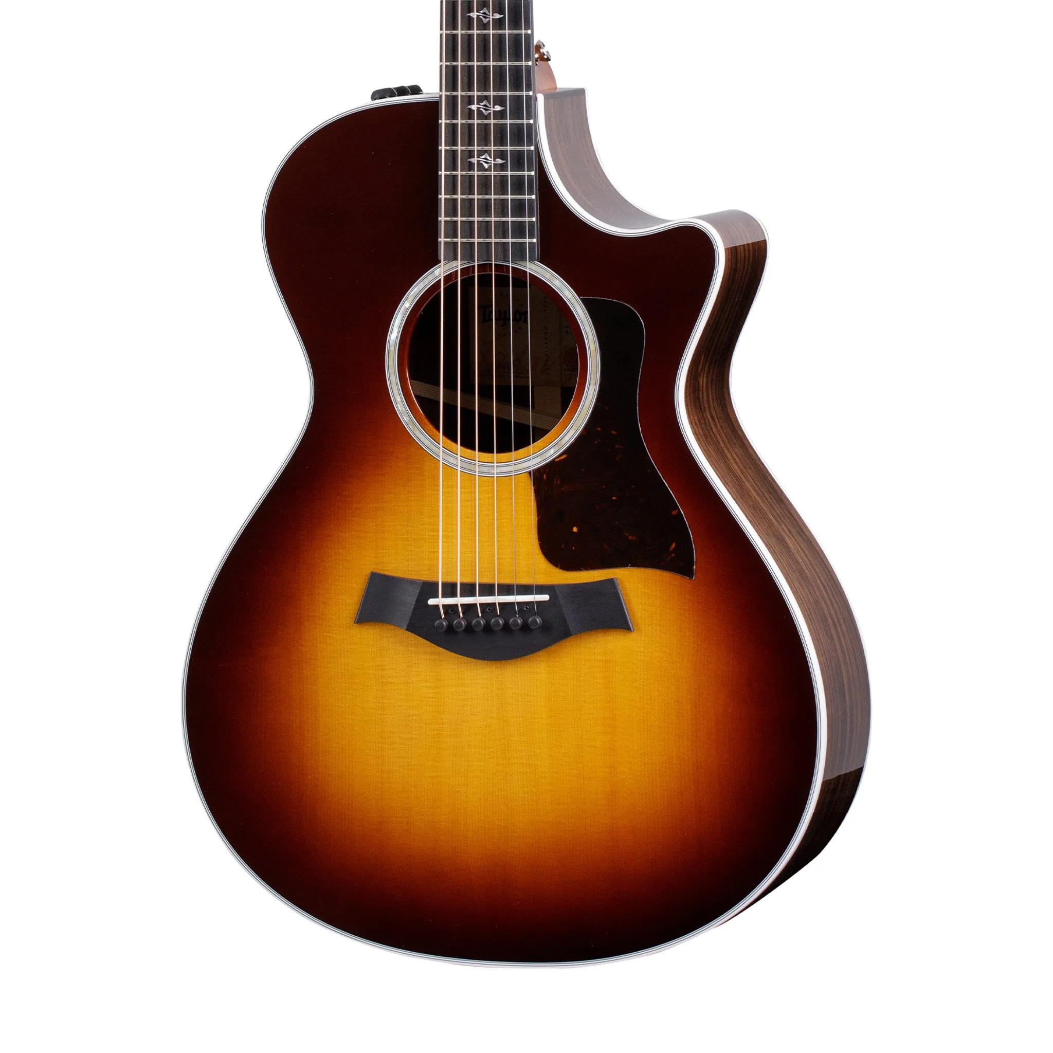 Taylor 412ce-R Grand Concert Acoustic Guitar w/Case, Tobacco Sunburst Top