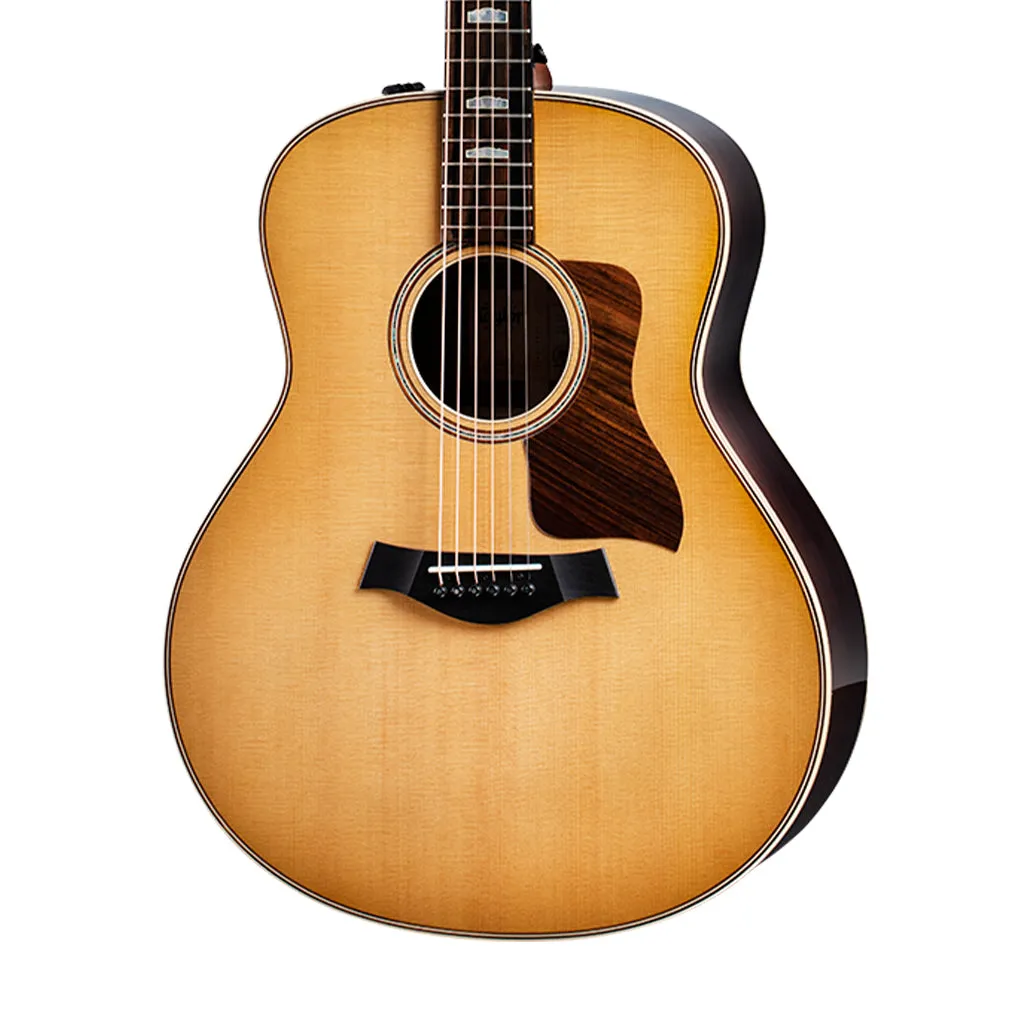 Taylor 818e V-Class Grand Orchestra Acoustic Guitar w/Case, Antique Blonde