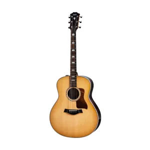 Taylor 818e V-Class Grand Orchestra Acoustic Guitar w/Case, Antique Blonde