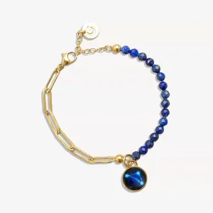 The Astral Bhavana Bracelet in Lapis