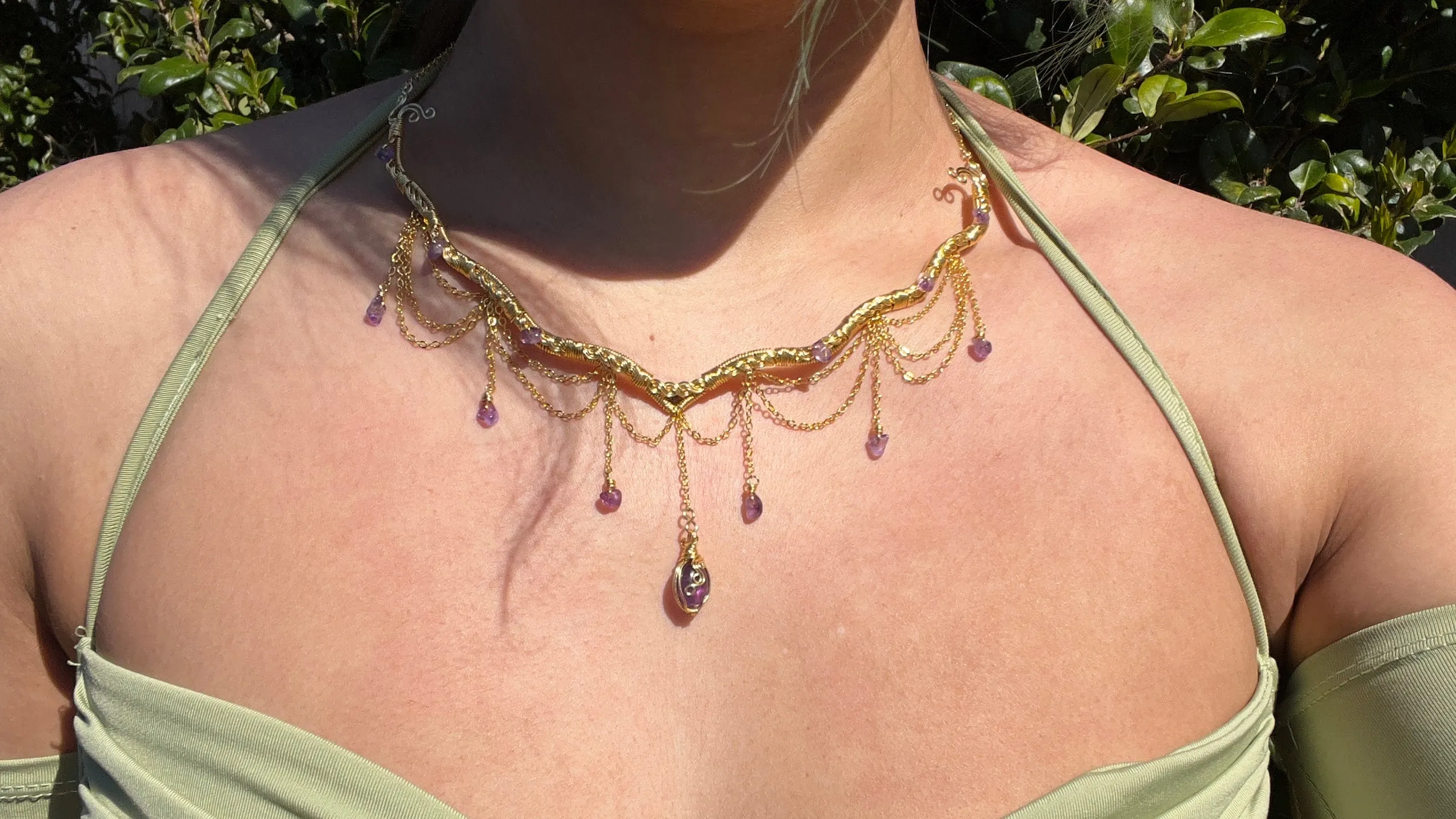 The Eternal Astraea in Amethyst 14K Yellow Gold ✵