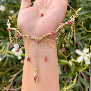 The Eternal Astraea in Pink Tourmaline 14K Yellow Gold ✵