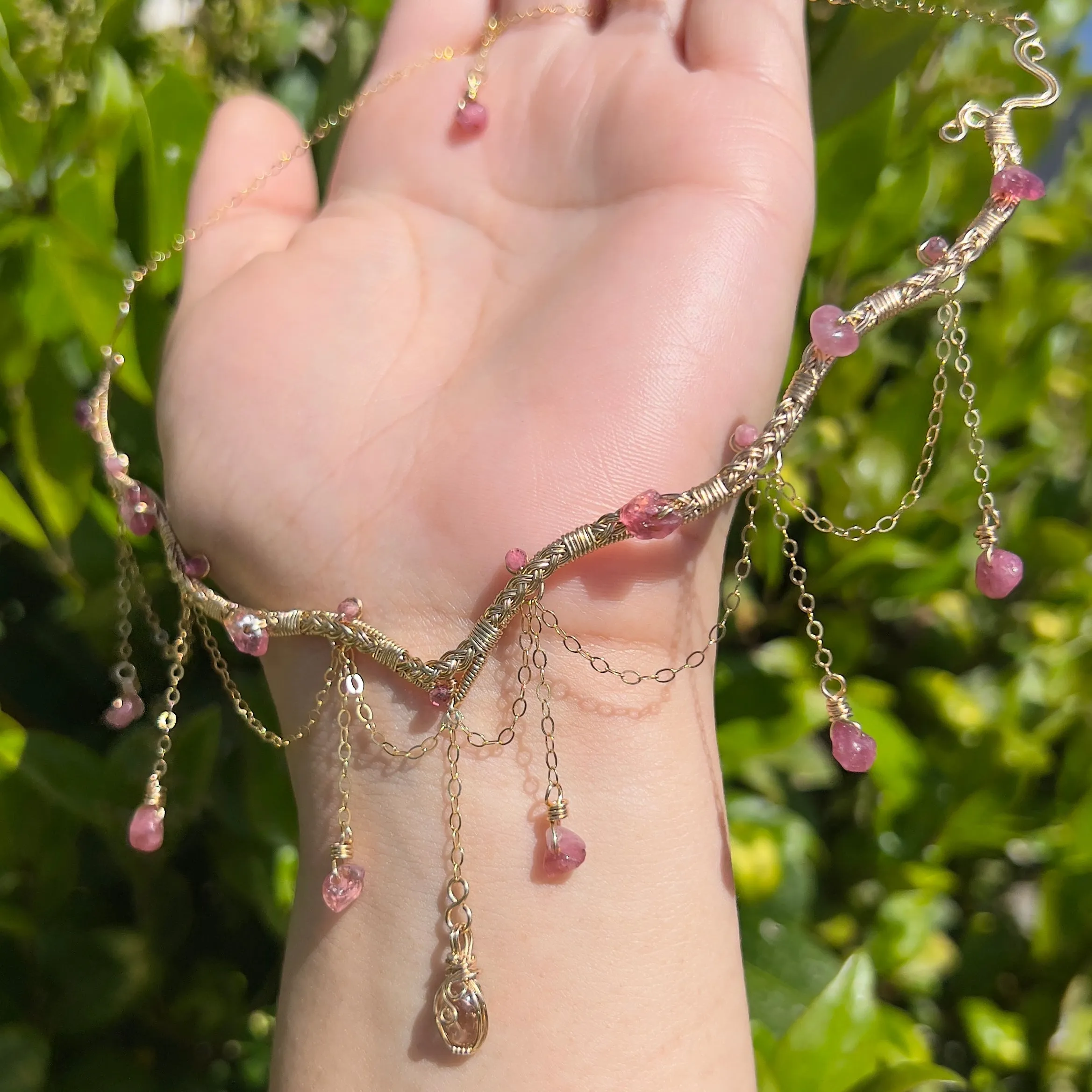 The Eternal Astraea in Pink Tourmaline 14K Yellow Gold ✵