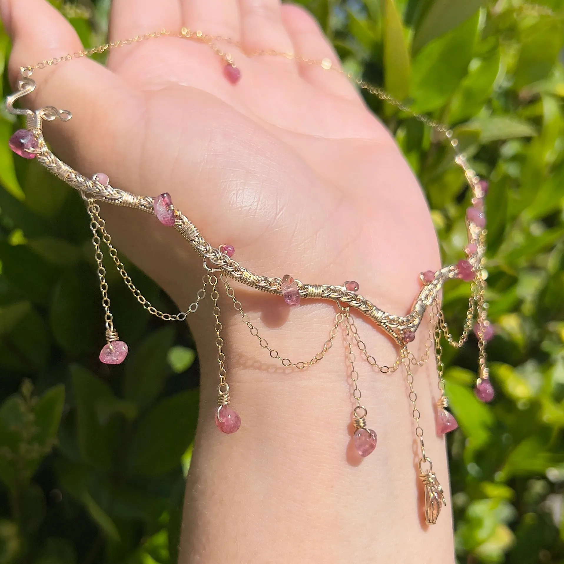 The Eternal Astraea in Pink Tourmaline 14K Yellow Gold ✵