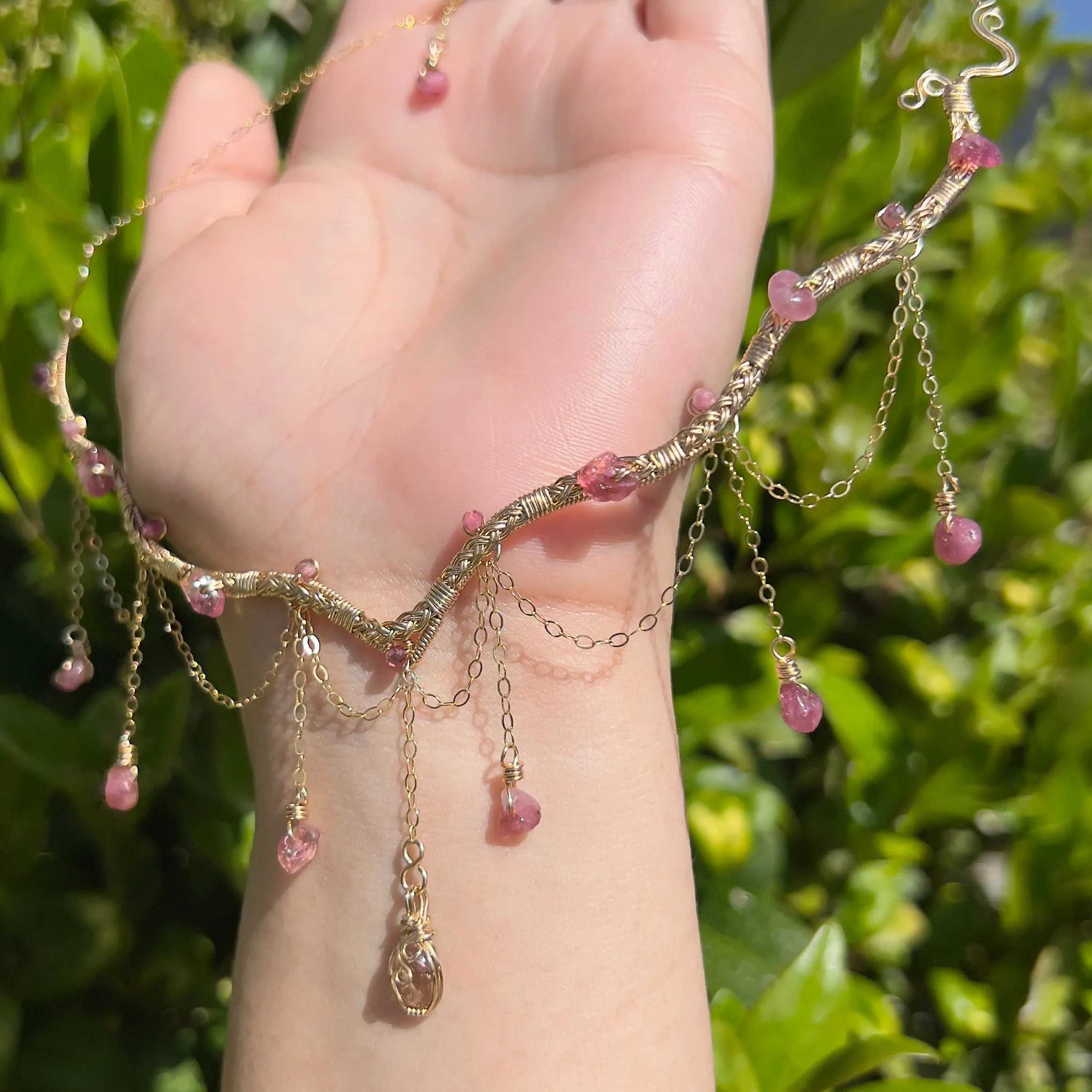The Eternal Astraea in Pink Tourmaline 14K Yellow Gold ✵