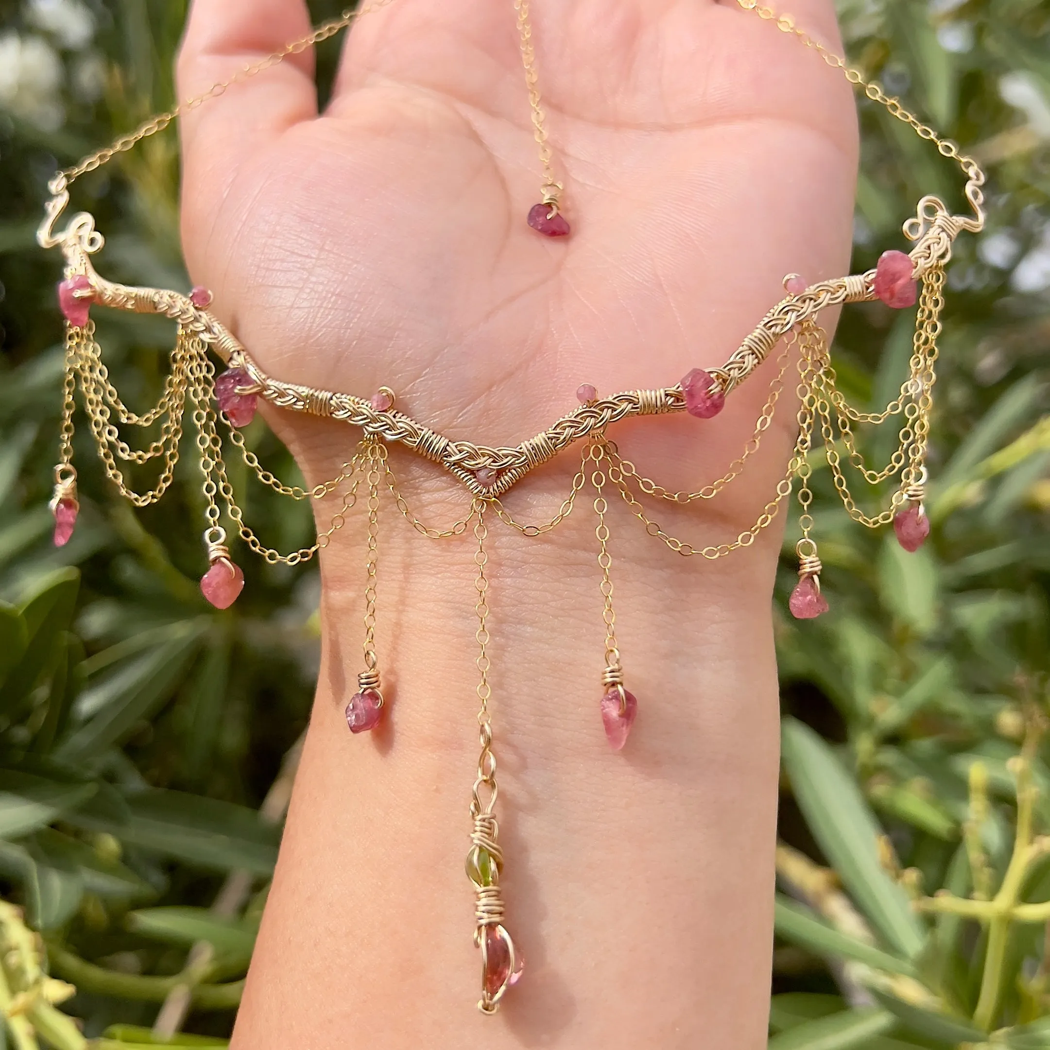 The Eternal Astraea in Pink Tourmaline 14K Yellow Gold ✵
