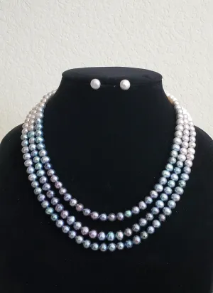 Three layer Hyderabadi Pearl Set