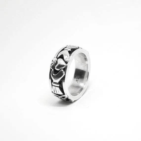 Tim & Mabel Claddagh Band Ring
