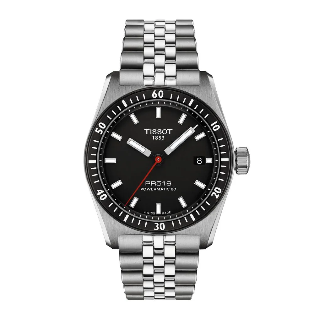 Tissot PR516 Powermatic 80 38mm Stainless Watch T149.407.11.051.00