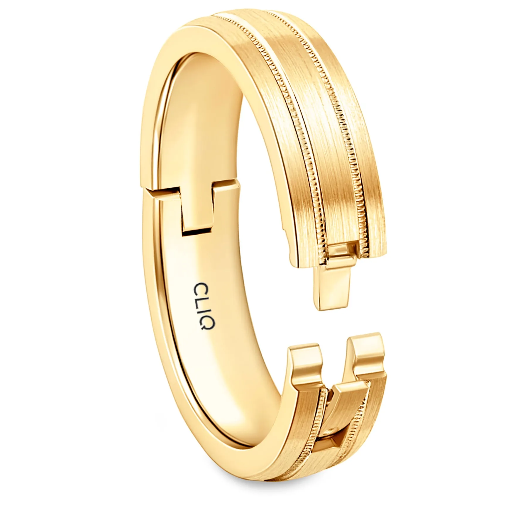 Trax Milgrain Band with Matte Finish, 6mm