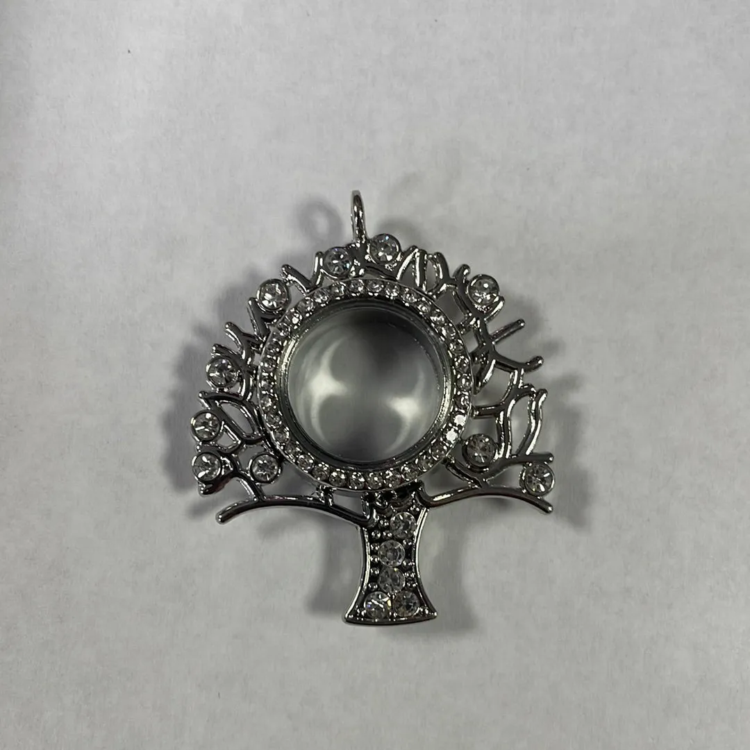 Tree Pearl/Gem Locket w/Stones