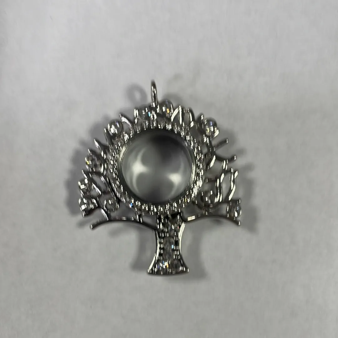 Tree Pearl/Gem Locket w/Stones