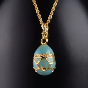 Turquoise Egg Pendant Necklace