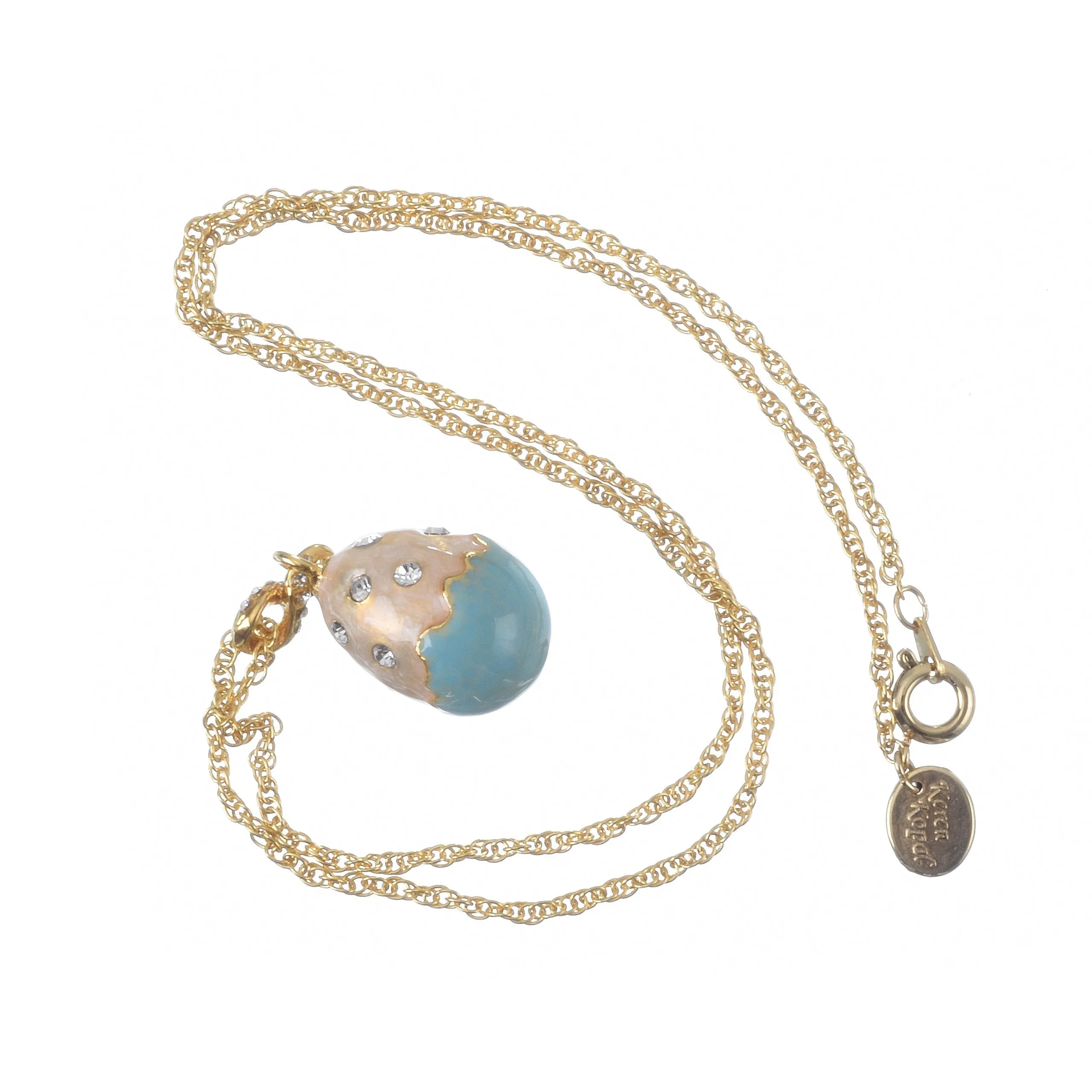 Turquoise Egg Pendant Necklace