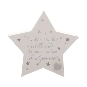Twinkle Twinkle Nursery Star Plaque