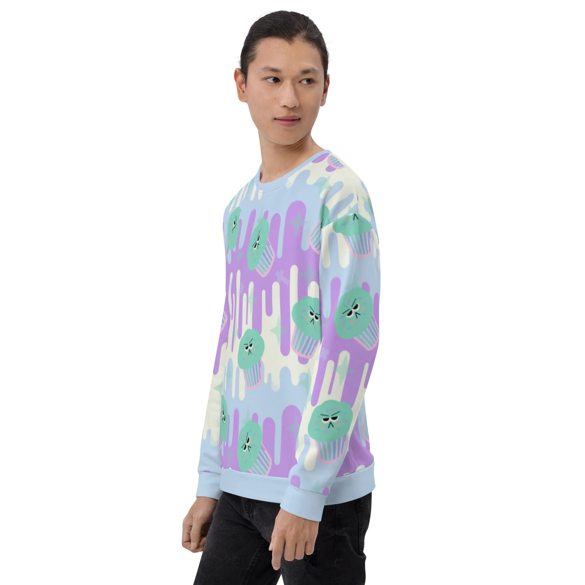 Unisex Sweatshirt, Fairy Kei Cupcakes