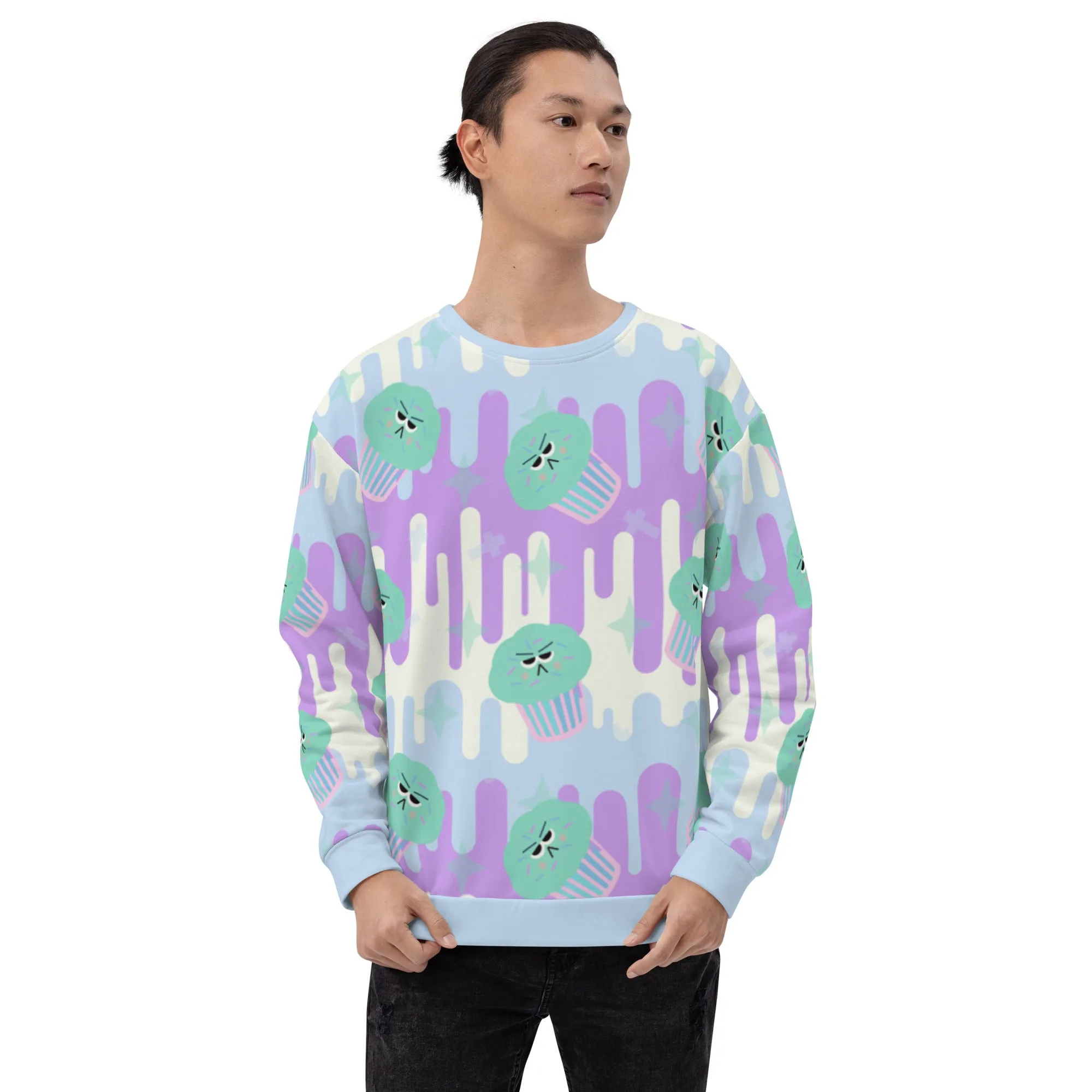 Unisex Sweatshirt, Fairy Kei Cupcakes