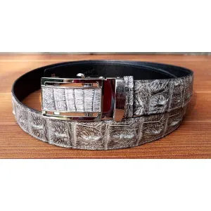 Vintage Grey Genuine Crocodile Belt