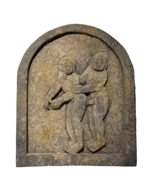 Vintage Hand Carved Kama Sutra Pose on Wooden Block