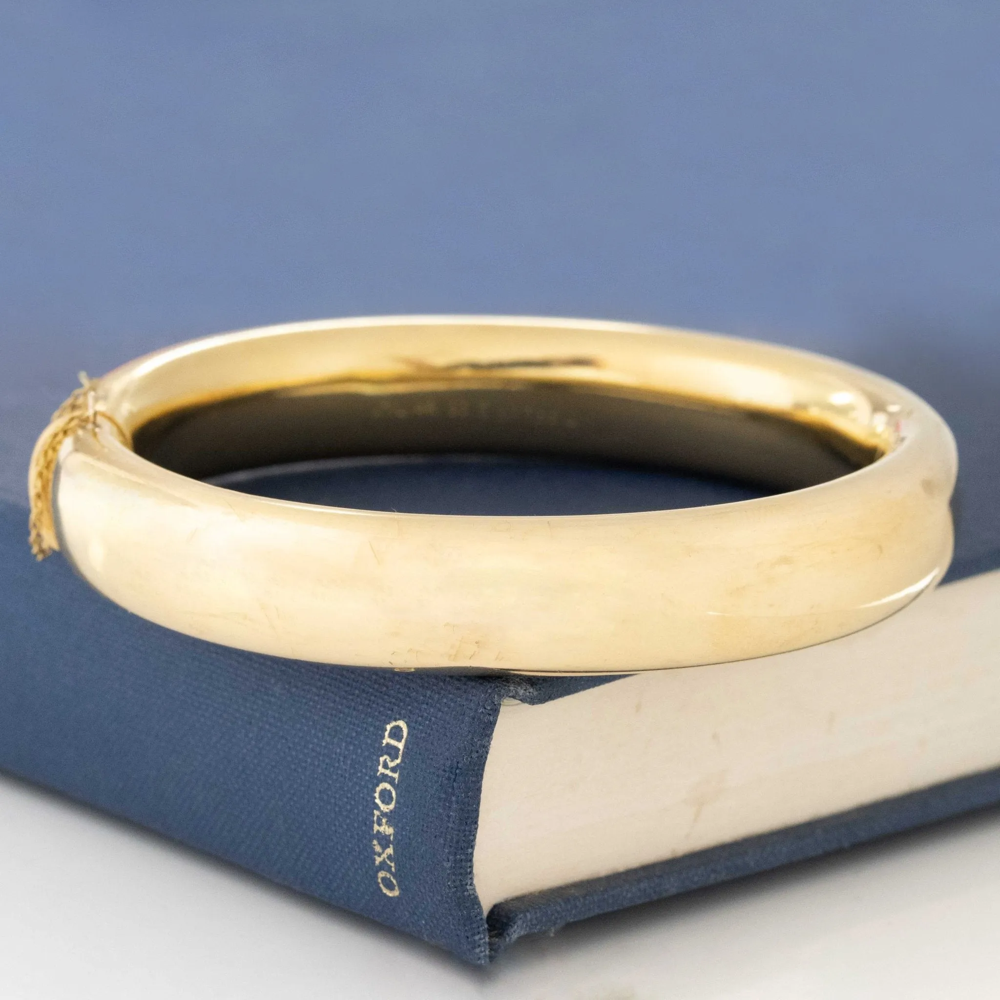 Vintage Hinged Gold Bangle, by Tiffany & Co.