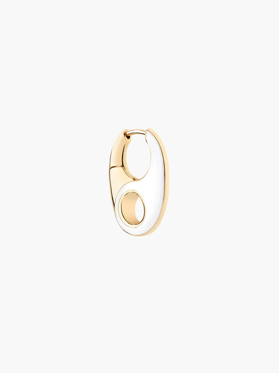 Vogue Earring White - Gold