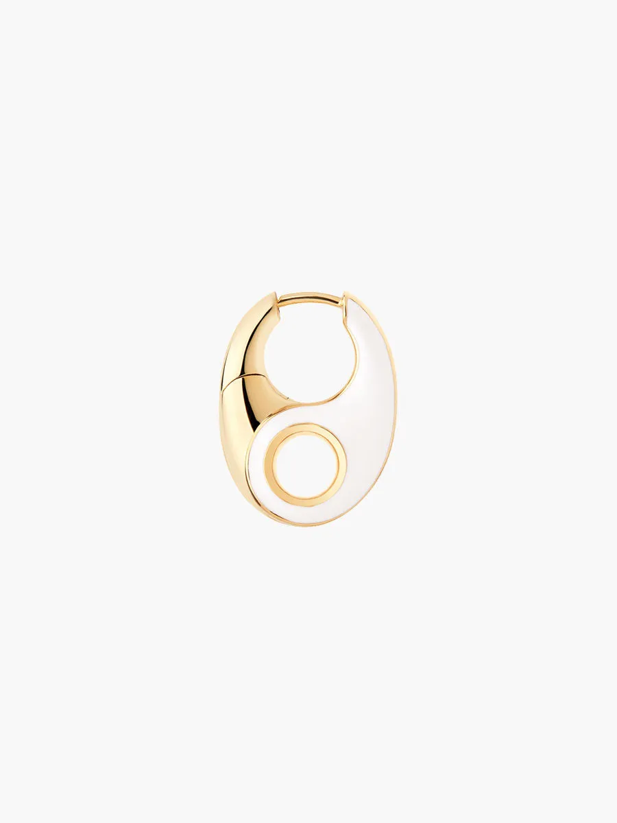 Vogue Earring White - Gold