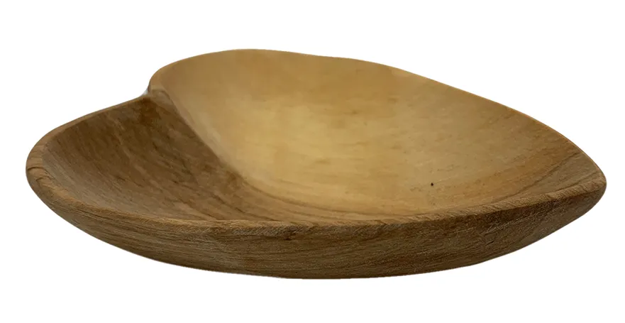Wild Olive Wood Heart Bowl Small