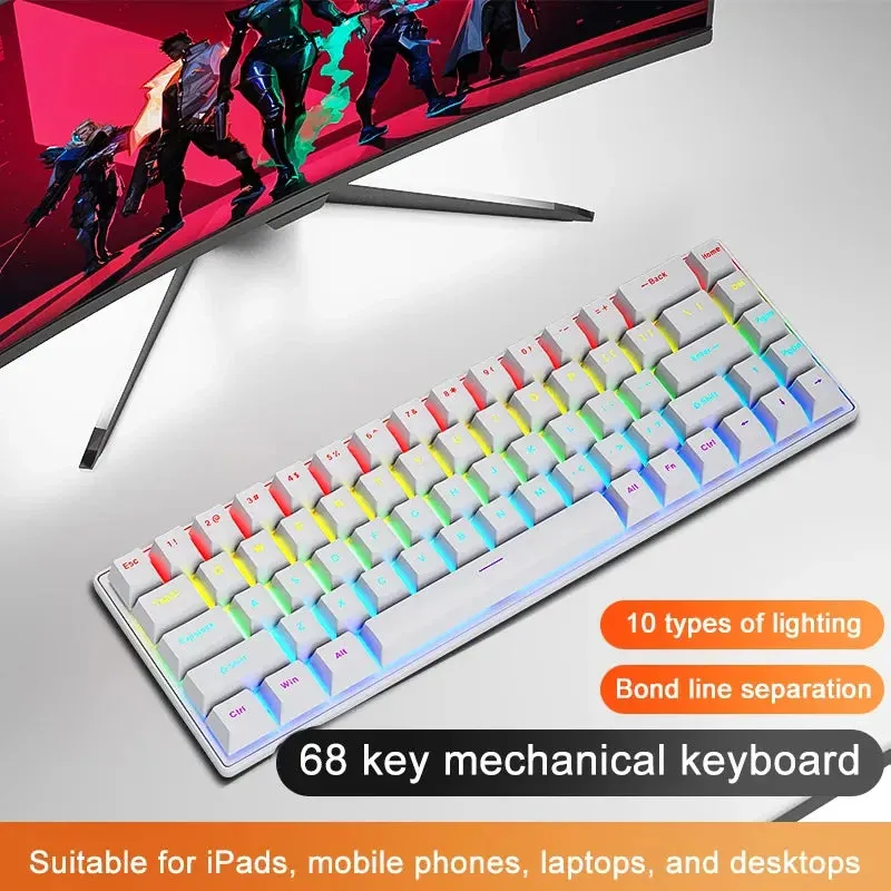 Wired Gaming Mechanical Keyboard Colorful Lighting