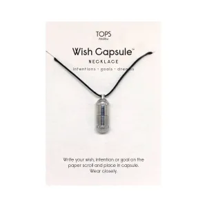 Wish Capsule Necklace - Silver