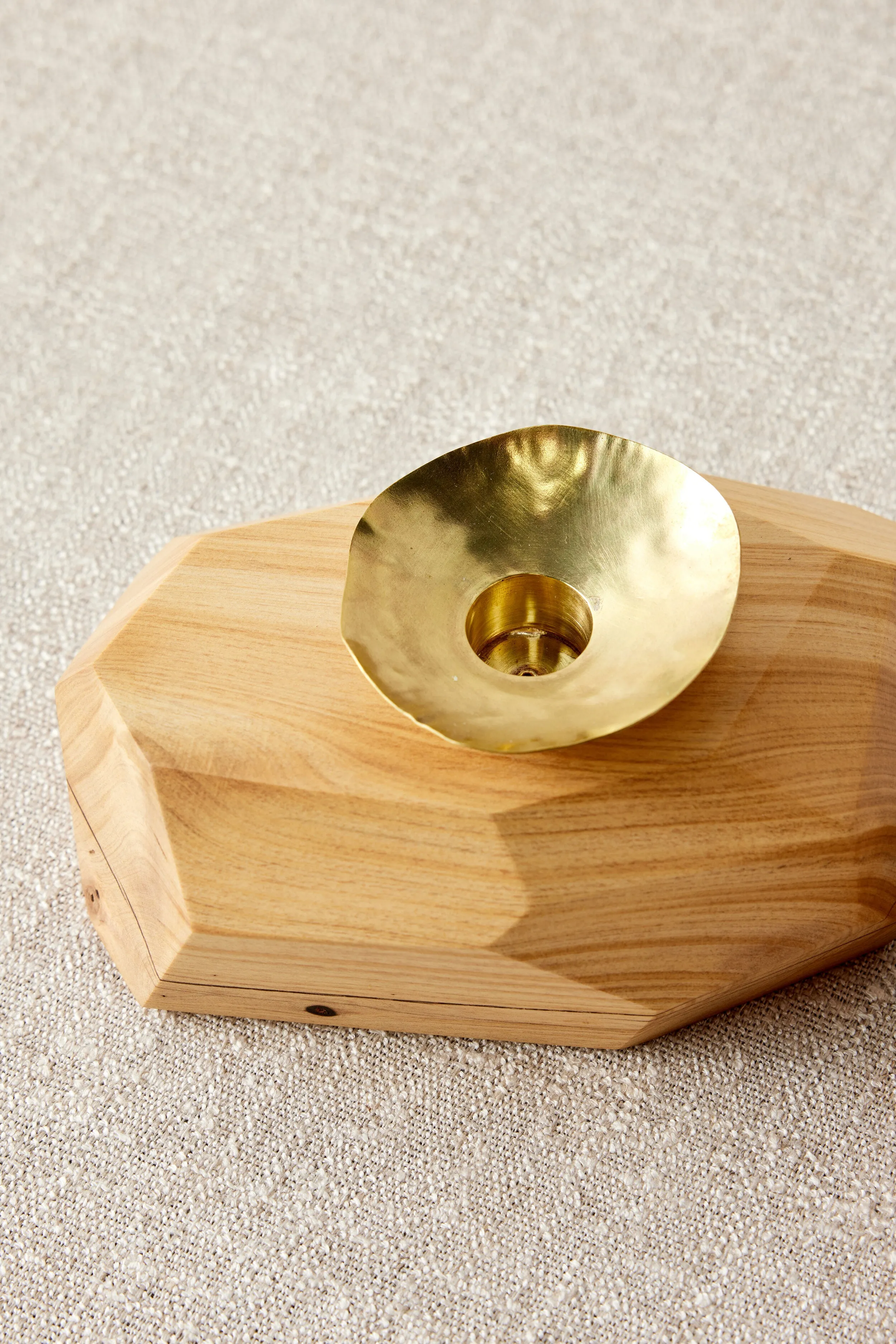 Wood Incense and Candle Holder by Dor Kie
