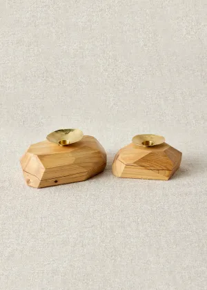 Wood Incense and Candle Holder by Dor Kie