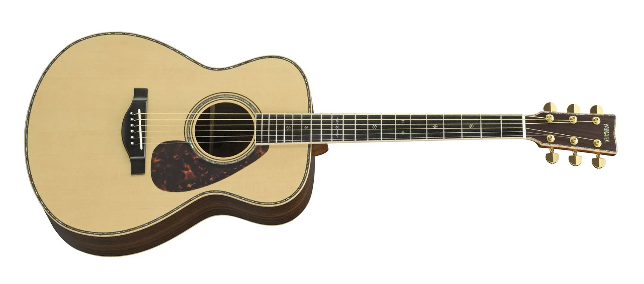 Yamaha LS56AREII Concert 6-String RH Acoustic Guitar with Hardcase in Natural
