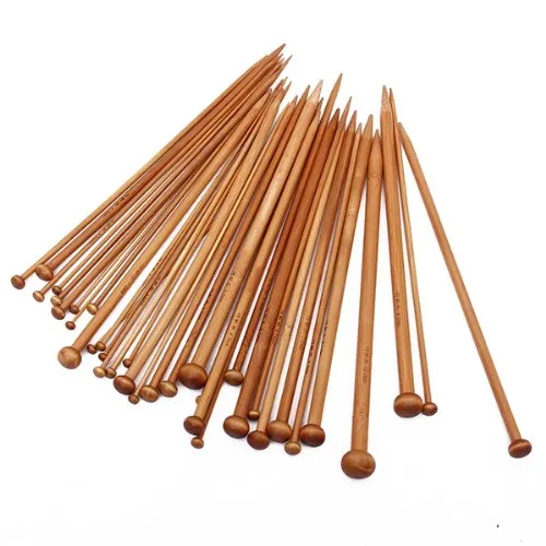 Yarn Bowl Rosewood and Pointed Knitting Needle